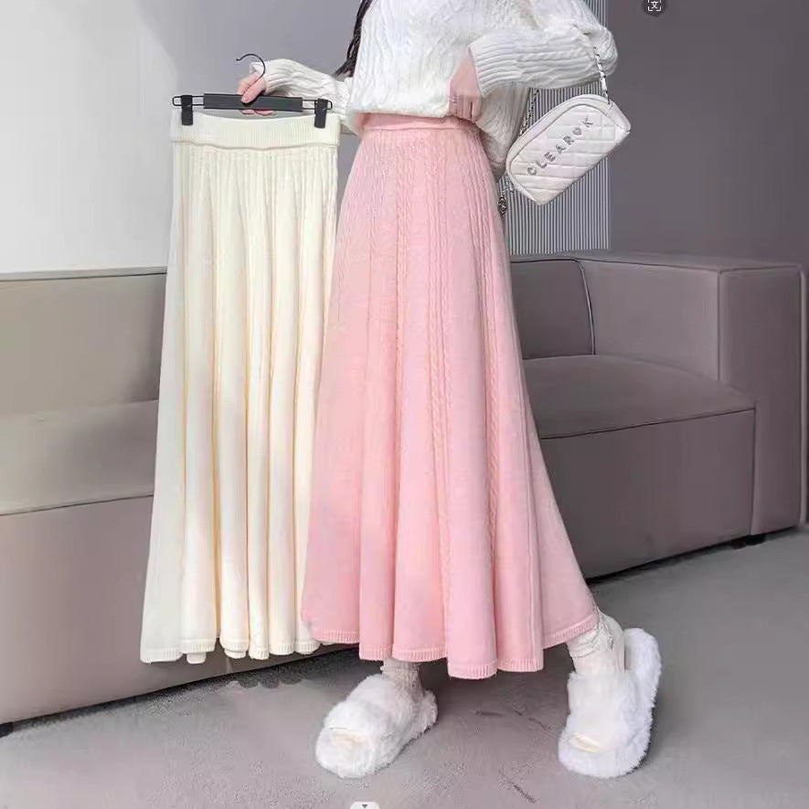 Damen Strick MIDI-Rock Drune