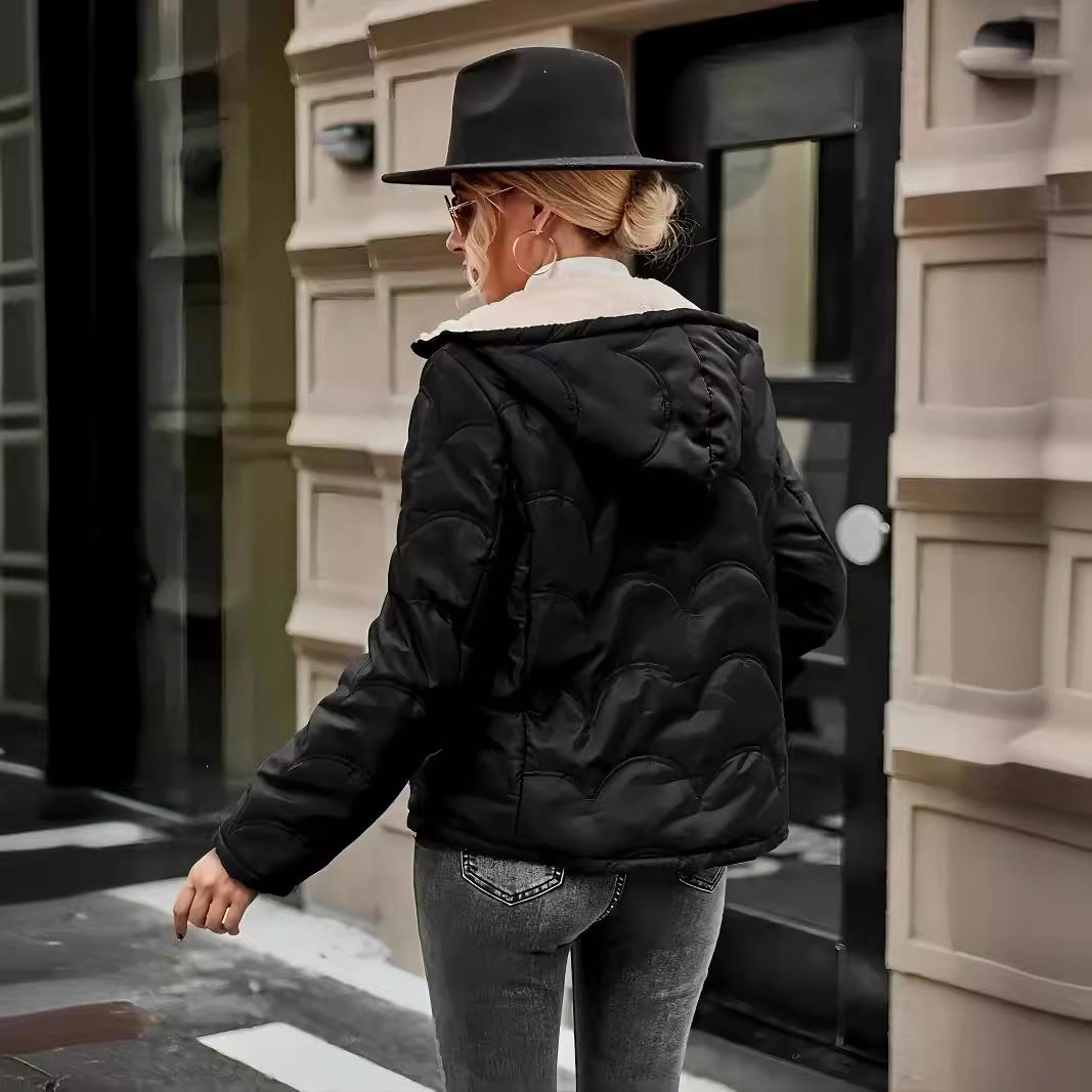 Damen platzsparende und warme Winterjacke Drune