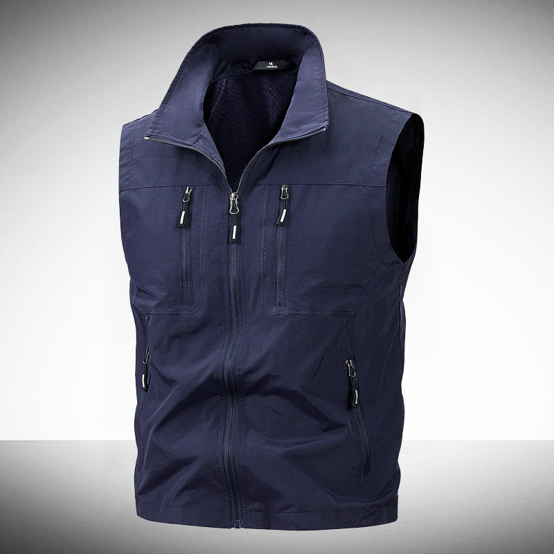 Herren Leichte Outdoor-Weste mit praktischen Taschen Drune