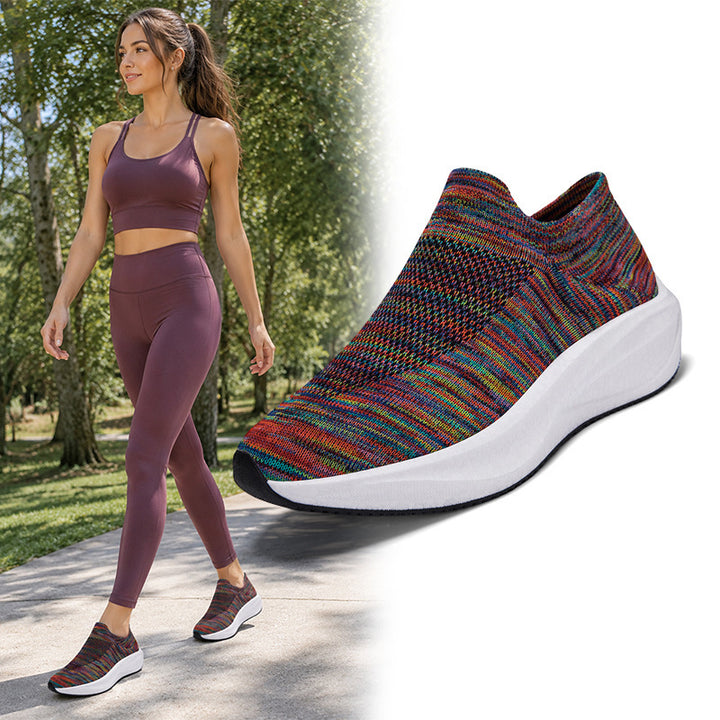 Damen Strick-Slip-On Sneaker mit ergonomischer Komfort-Sohle Drune