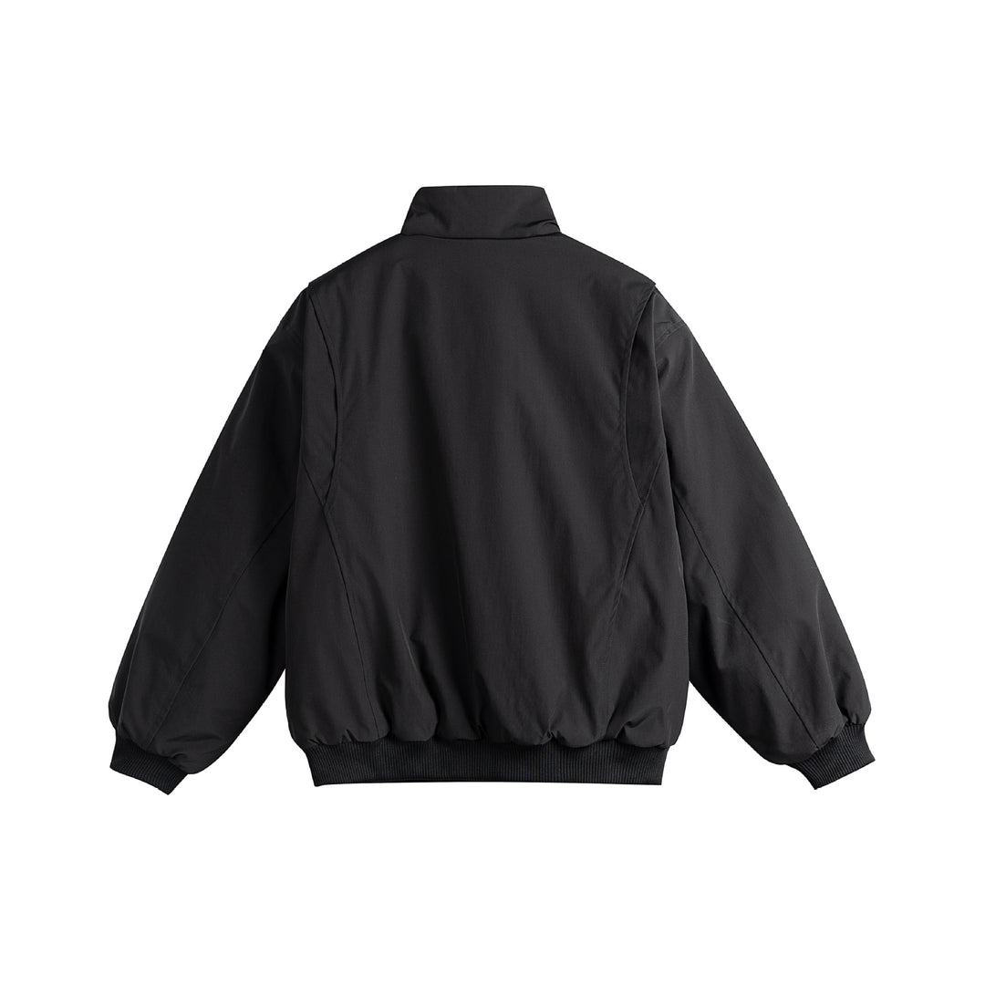 Damen Gefütterte Boxy‑Bomberjacke mit hohem Stehkragen und diagonal gesteppter Optik Drune