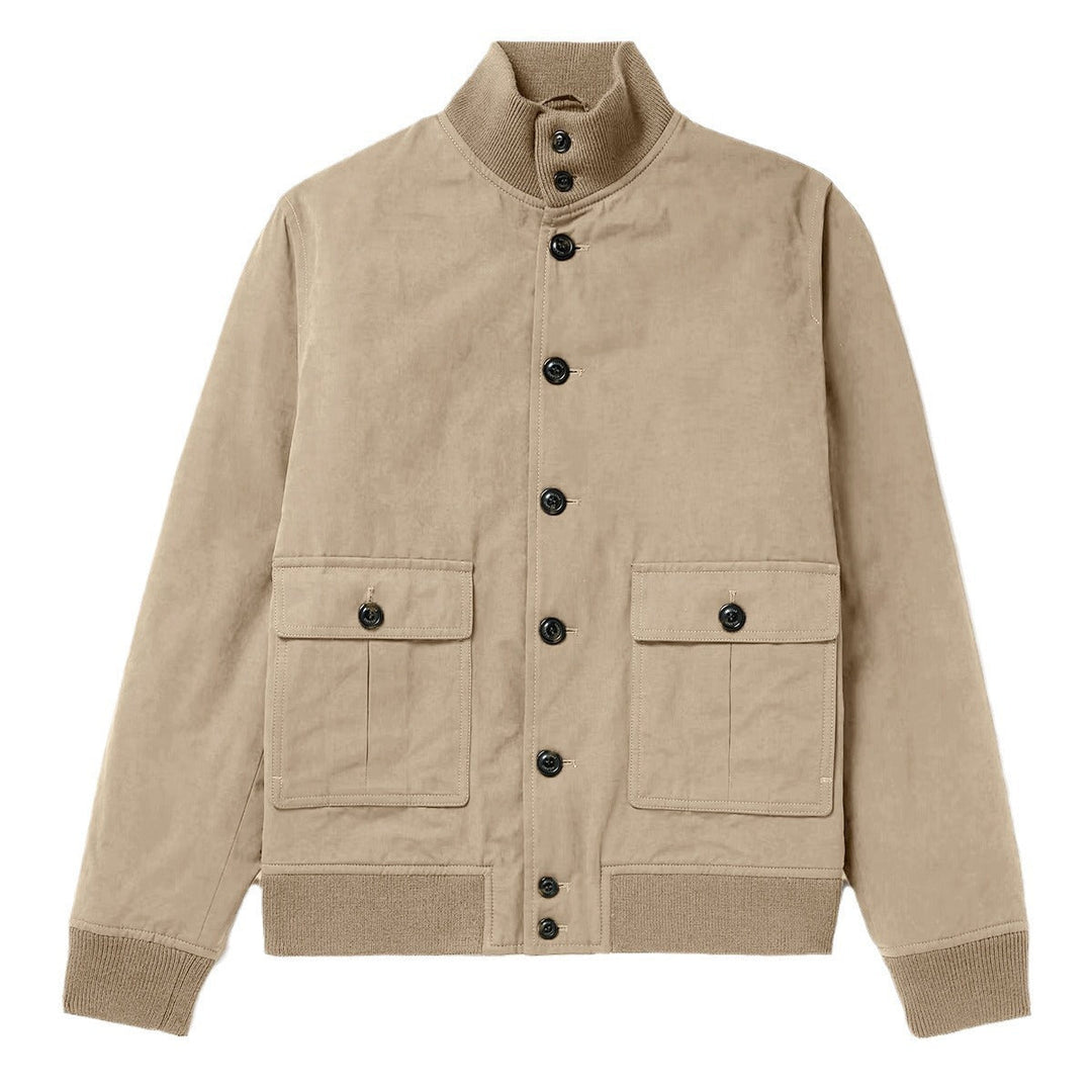 Herren modische Wildlederjacke mit strukturiertem Design Drune