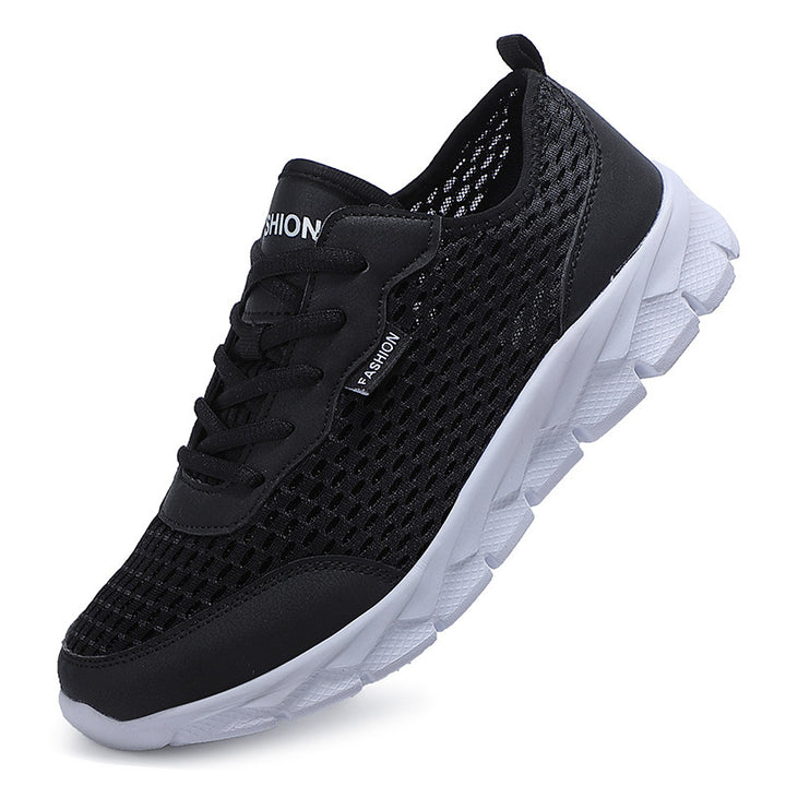 Herren nan leichter Netz-Sneaker mit elastischem Schlupfkragen und dämpfender Schaumsohle Drune