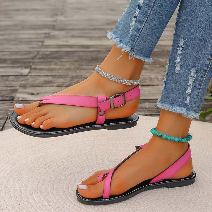 Drune | Minimalistische Sandalen Mit Schnalle Für Damen