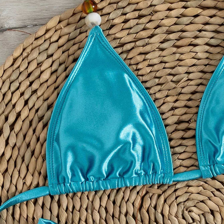 Damen Triangel-Bikini mit elegantem Falten-Design Drune