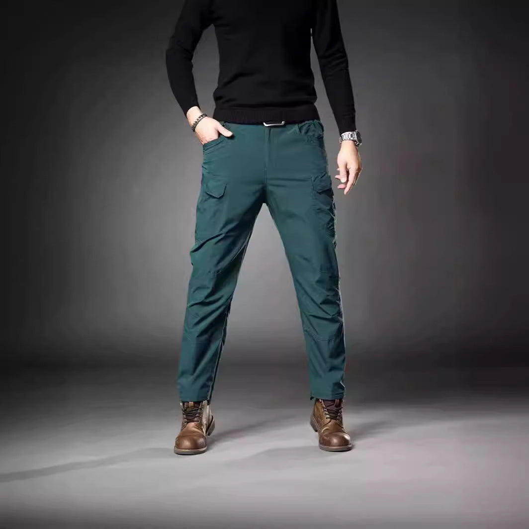 Herren Trekking‑Cargohose mit Knieverstärkung, multifunktionalen Taschen und geradem Schnitt Drune