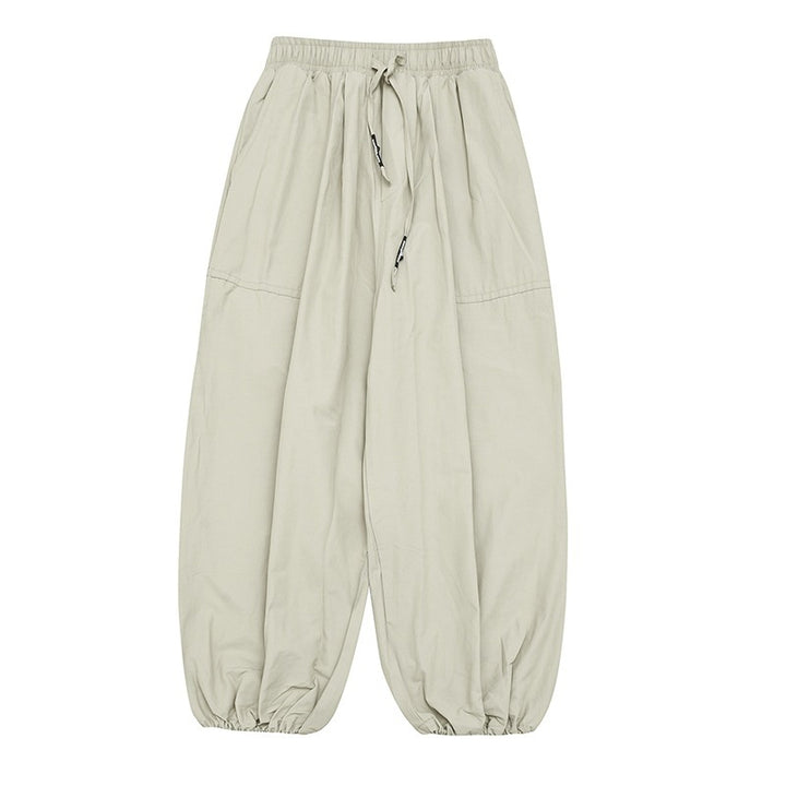 Unisex Ballonhose mit Tunnelzug, elastischen Bündchen und relaxter Weite Drune