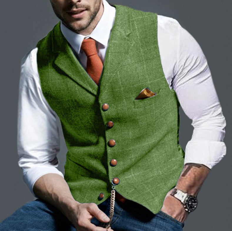 Herren elegante Weste Drune