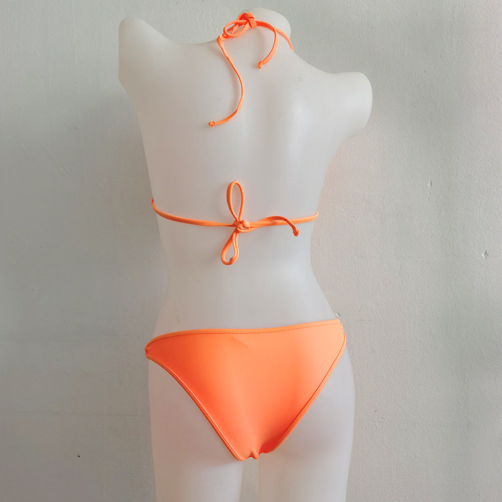Damen Triangel-Bikini mit goldenen Akzenten Drune