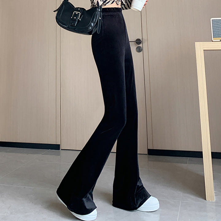 Damen Flared Velvet-Hose Drune