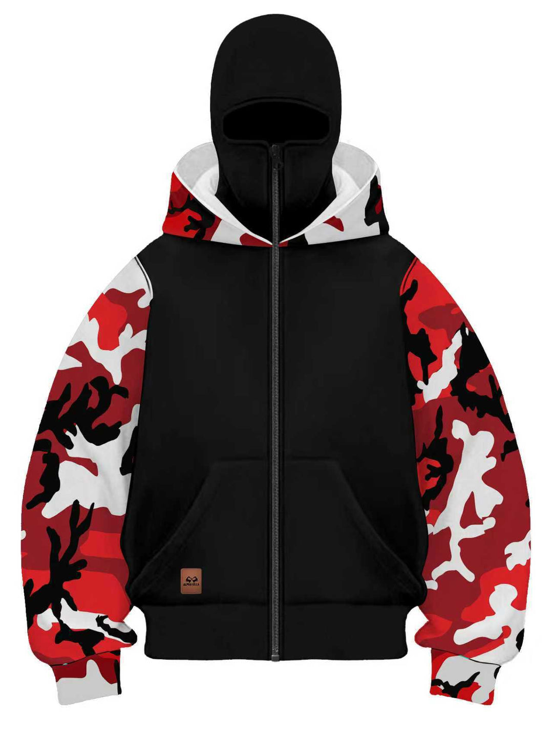 Herren Modische Camouflage Kapuzenjacke Drune