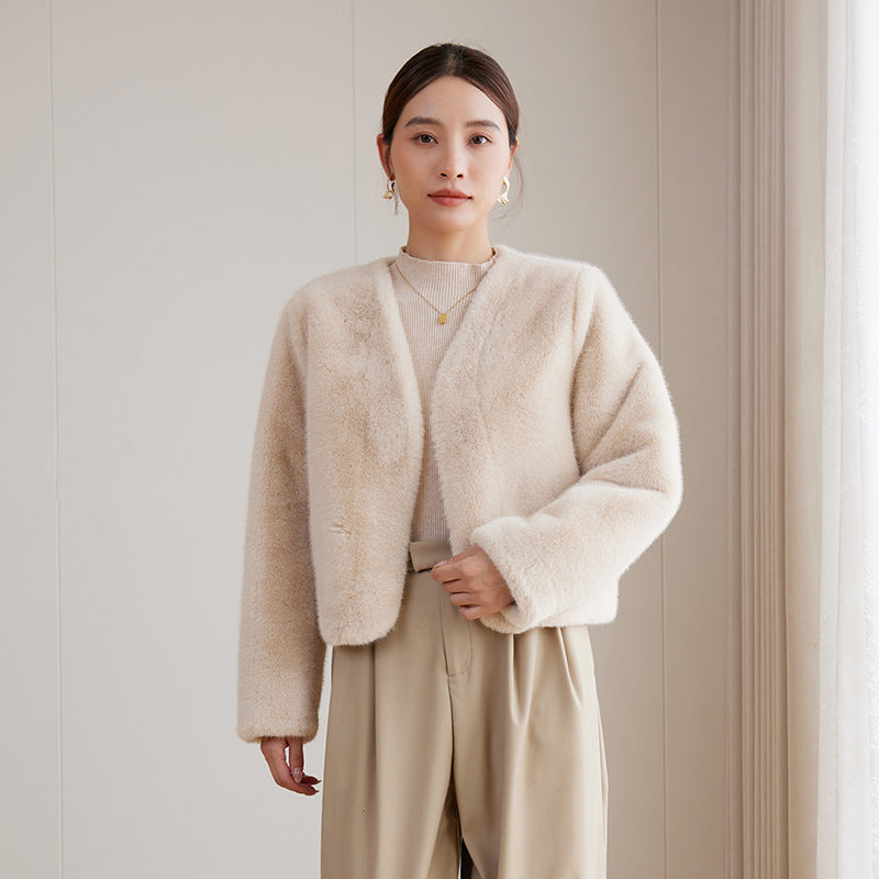 Damen Kuschelige Kurzjacke Drune
