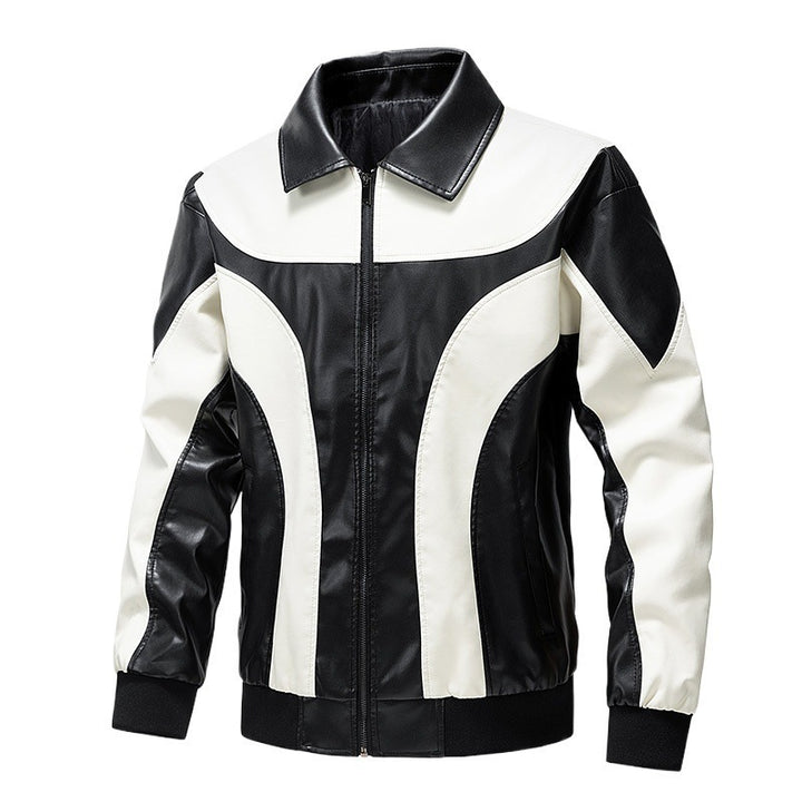 Herren Modische Retro-Lederjacke Drune