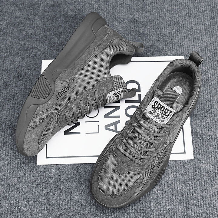 Herren leichte atmungsaktive Casual-Sneaker mit Wildlederoptik, verstärkter Zehenkappe und gedämpfter EVA-Sohle Drune