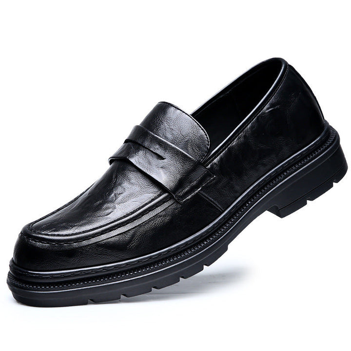 Herren Elegante Ledermokassins mit rutschfester Sohle Drune