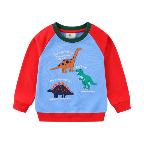 Jungen Sweatshirt mit lustigem Dinosaurierdesign Drune