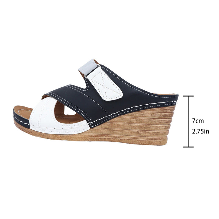Damen bequeme Wedge Sandalen Drune