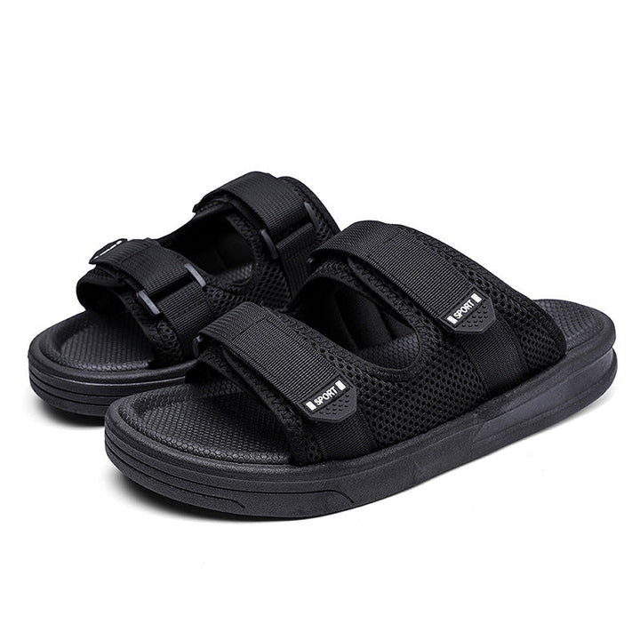 Damen Sportliche Badesandalen mit ergonomischem Klettverschluss und rutschfester Sohle Drune