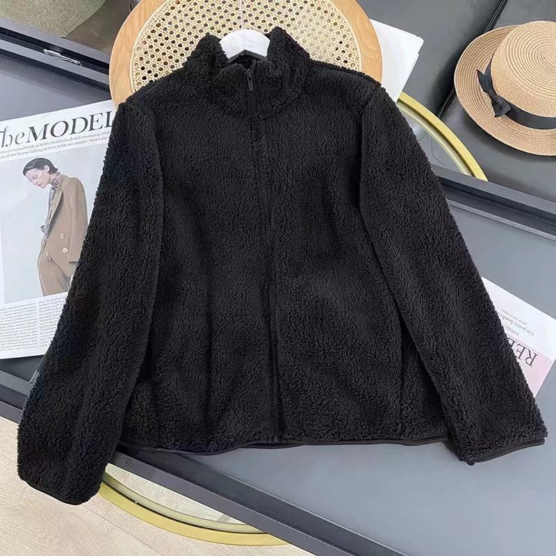 Damen Fleecejacke mit hohem Kragen und weichem Innenfutter Drune