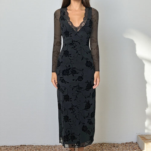 Damen elegantes und figurbetontes Abendkleid Drune