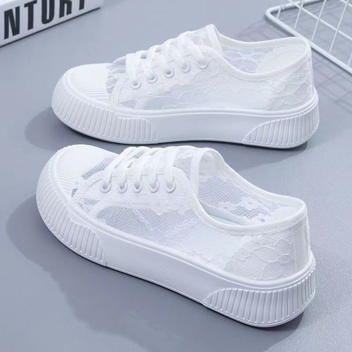 Damen Sneakers mit eleganter Spitzenoptik und komfortabler Polsterung Drune