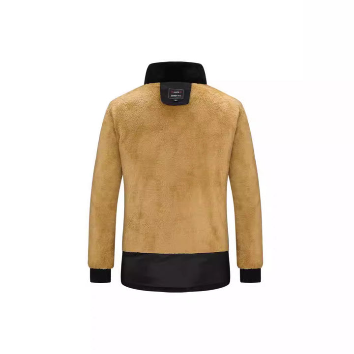 Herren Wattierter Parka mit durchgehendem Teddyfutter abnehmbarer Kapuze und Multifachtaschen Drune