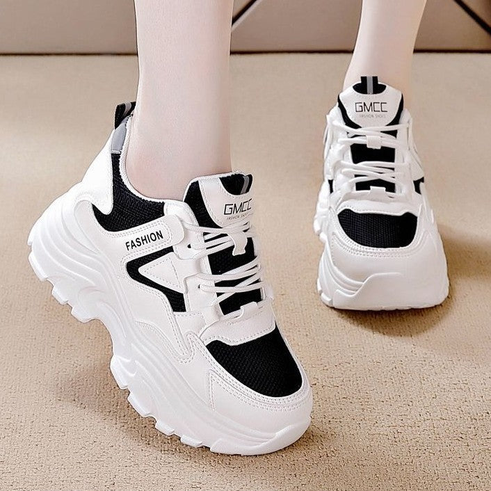 Damen Sportliche Sneakers mit atmungsaktiver Mesh-Oberfläche und dämpfender Sohle Drune