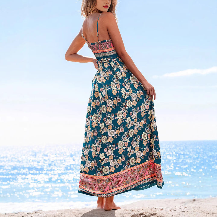 Damen Maxikleid mit floralem Design Drune