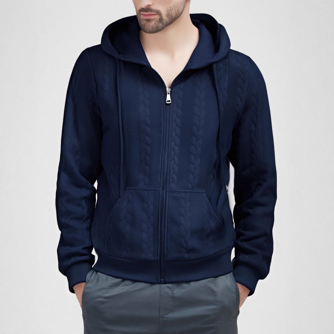 Herren Strickjacke mit Kapuze Drune