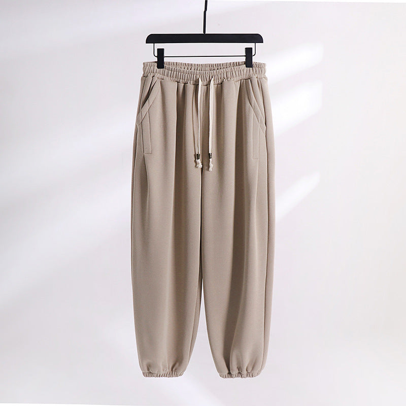 Damen Lässige Jogginghose aus weichem Baumwoll-Mix mit Tunnelzug und elastischen Knöchelbündchen Drune