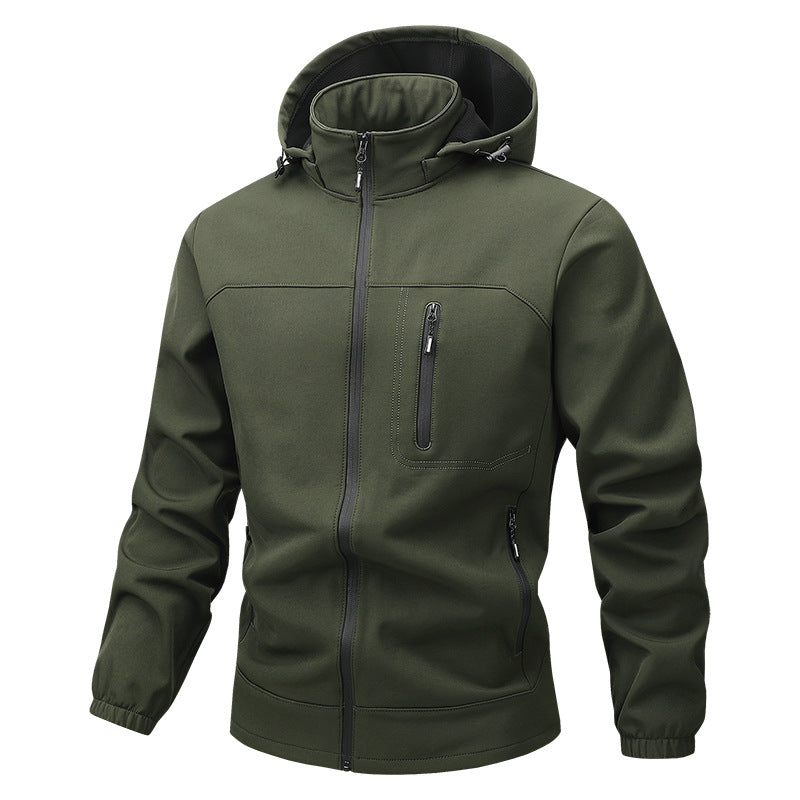 Herren Funktionale Sportjacke mit Kapuze und Jogginghose Drune