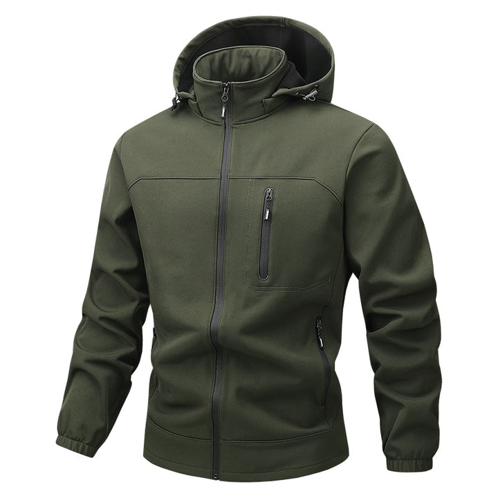 Herren Funktionale Sportjacke mit Kapuze und Jogginghose Drune