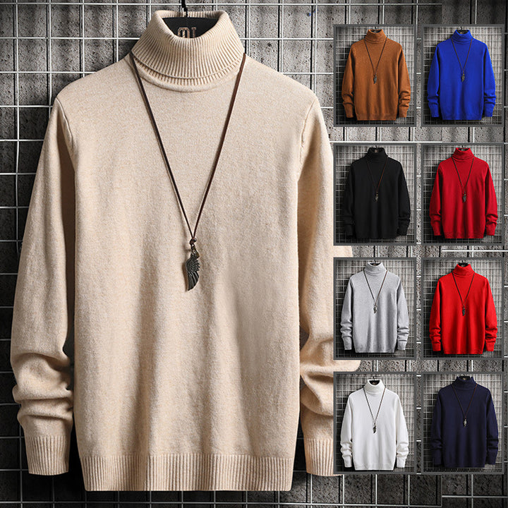 Herren modischer Rollkragenpullover aus hochwertiger Baumwolle Drune