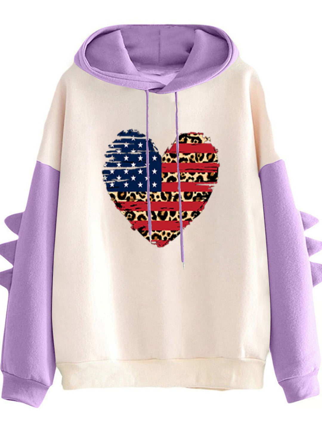 Damen Hoodie mit einzigartigem Herzdesign und trendigen Details Drune