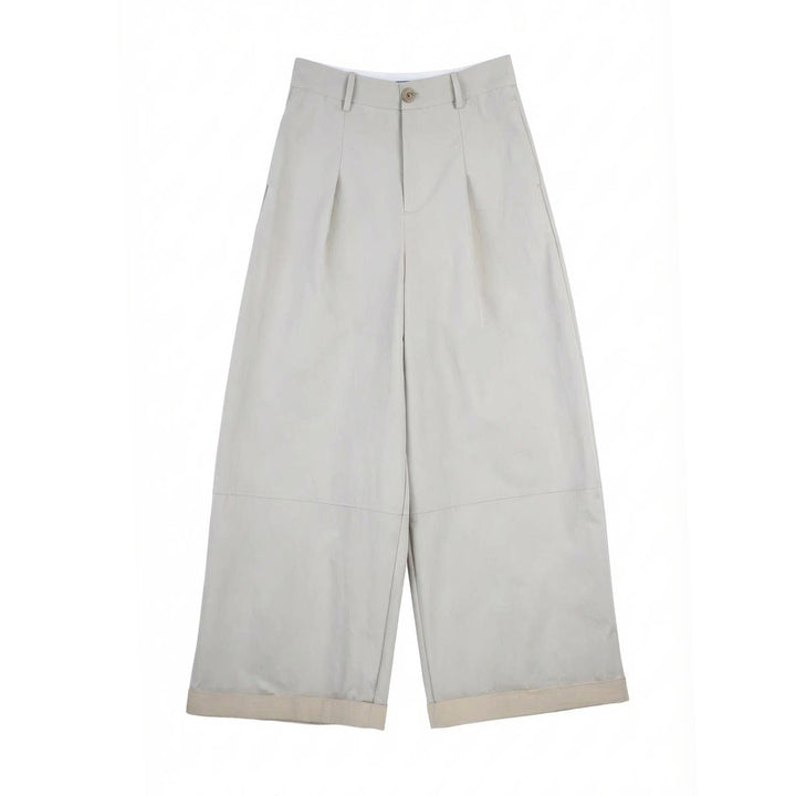 Damen Modische Chinohose mit weitem Schnitt Drune