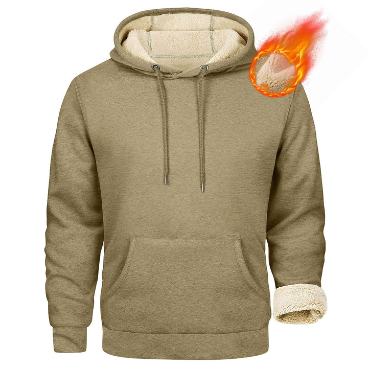 Herren Fleece-Kapuzenpullover mit innenliegendem Kuschelfutter Drune