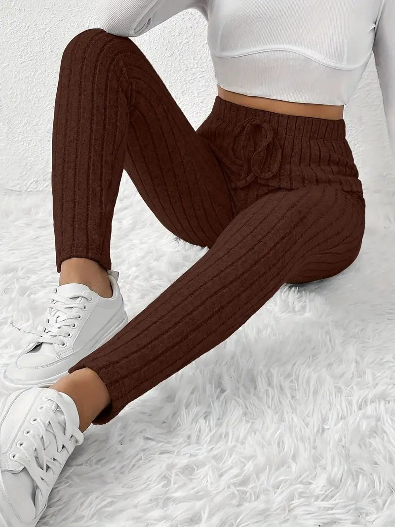 Damen Gefütterte Sweatpants mit Rippstruktur Drune