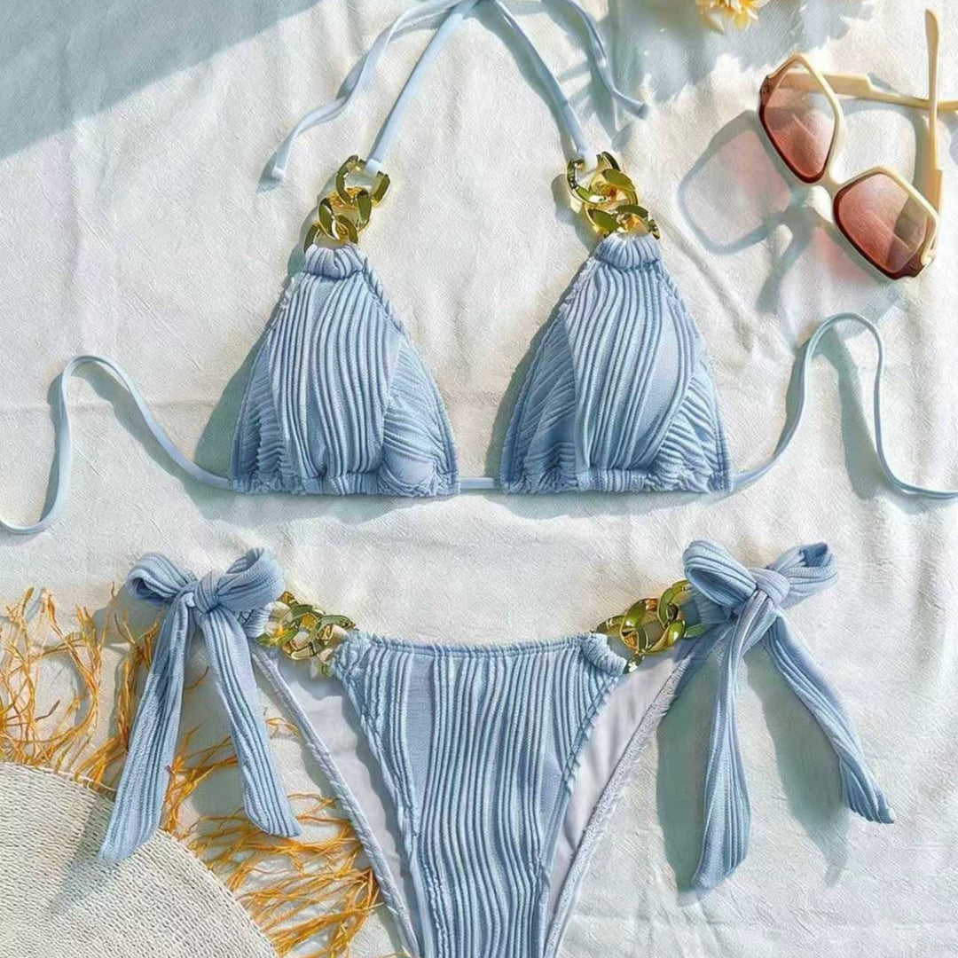 Damen Triangel-Bikini mit elegantem Ketten-Detail Drune