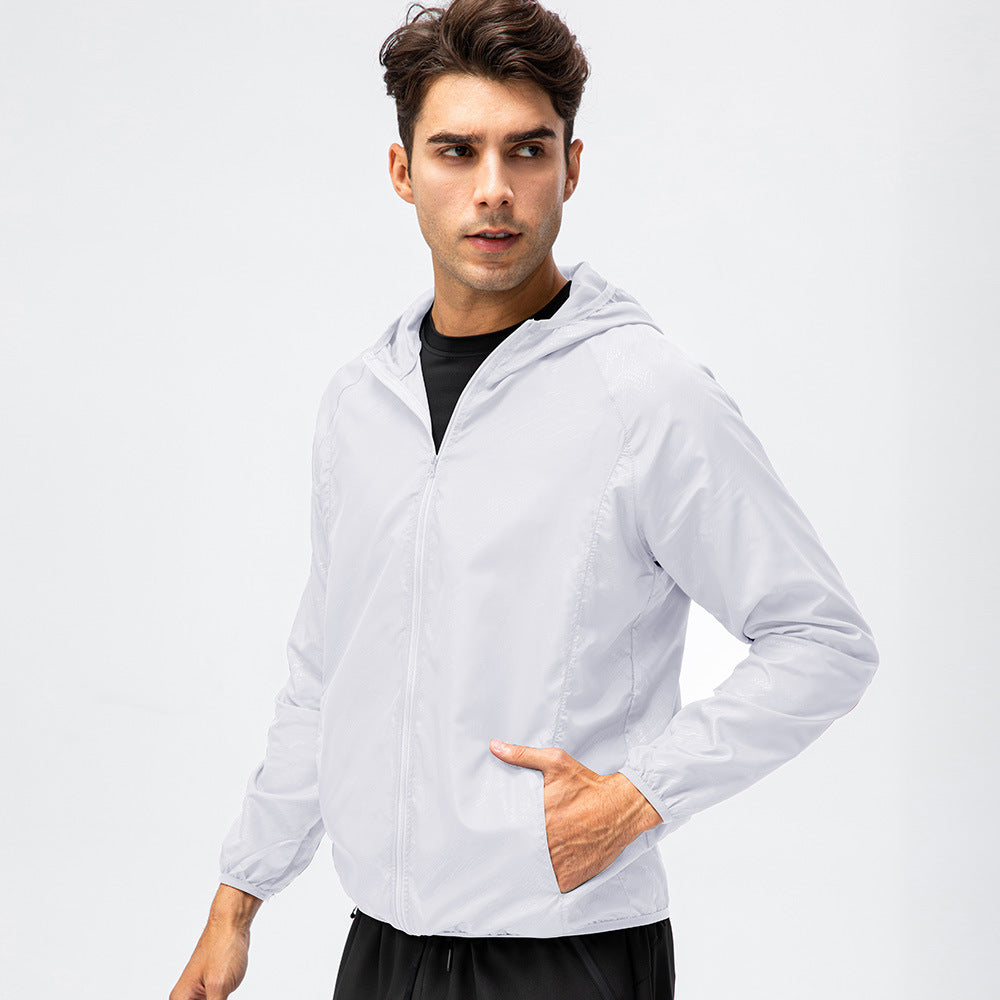 Herren leichte Laufjacke mit atmungsaktiven Eigenschaften und reflektierendem Design Drune