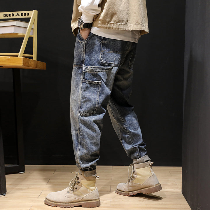 Herren Lässige Cargo-Jeans Drune