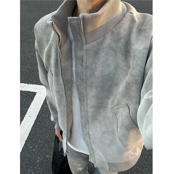 Herren Modische Bomberjacke aus luxuriösem Material Drune