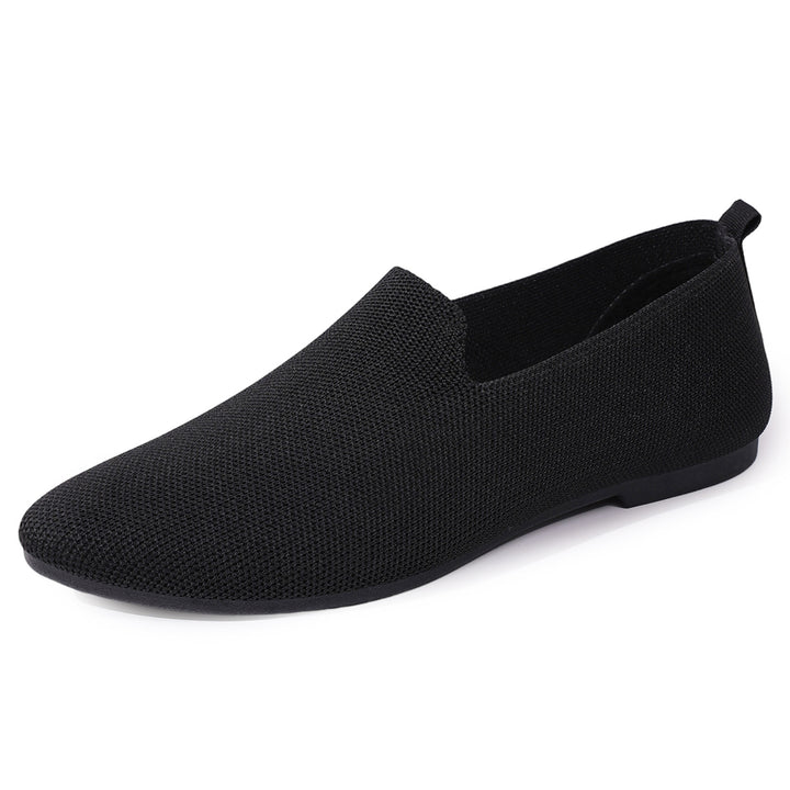 Damen nan leichte gestrickte Slipper mit Memory-Fußbett und rutschfester Sohle Drune