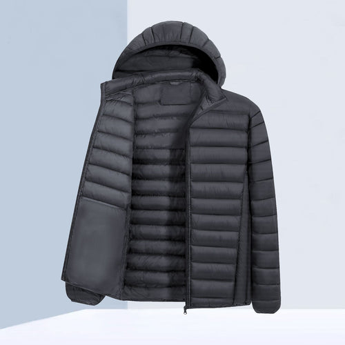 Herren Leichte Steppjacke mit Kapuze Drune