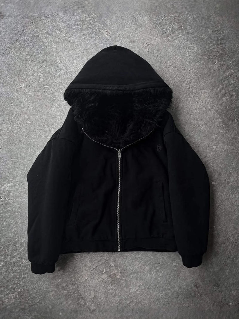 Damen weiche und warme Kapuzenjacke Drune