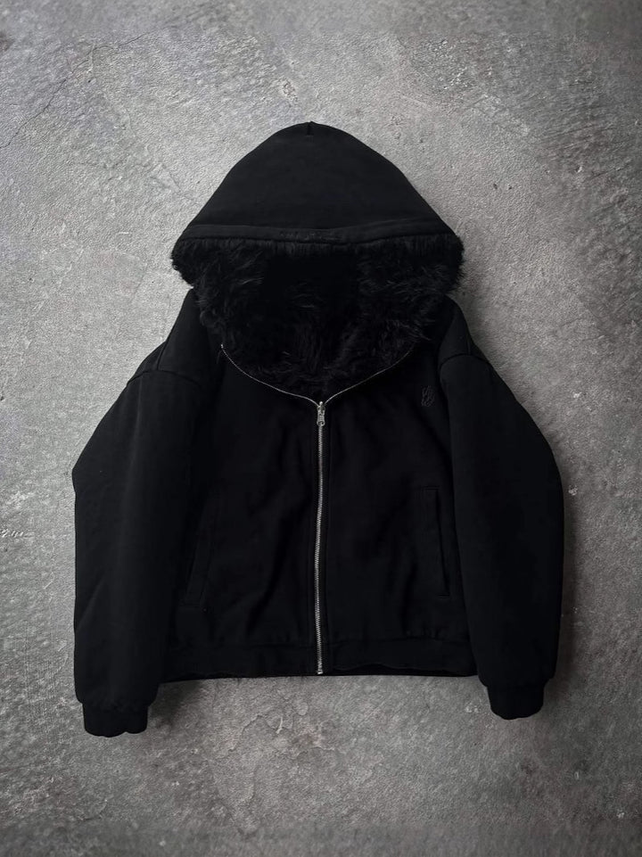 Damen weiche und warme Kapuzenjacke Drune
