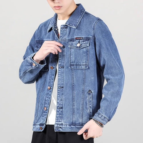 Herren klassische Denim-Jacke Drune