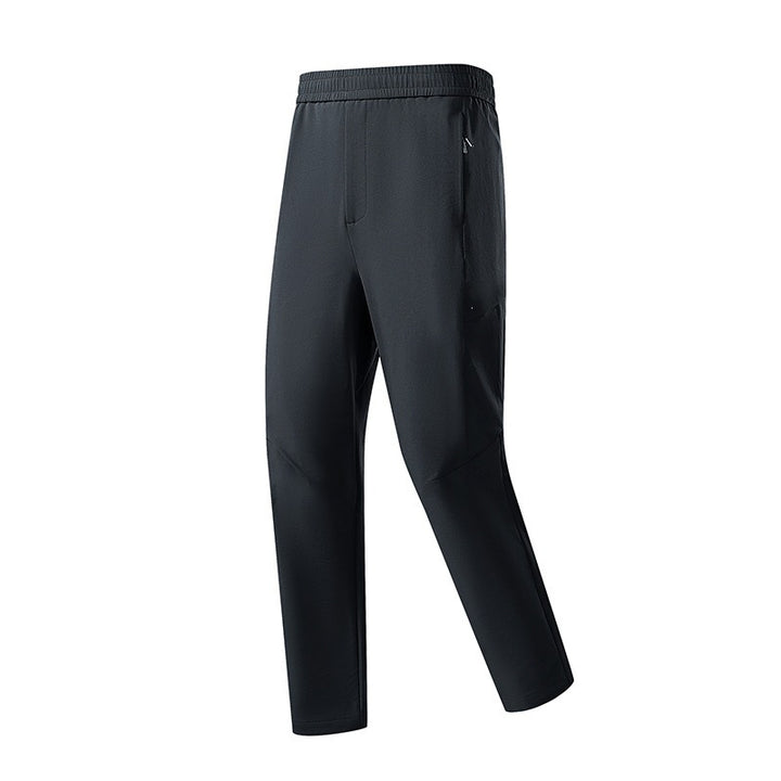 Herren Technische tapered Trainingshose mit elastischem Bund, 4‑Wege‑Stretch und Reißverschlusstaschen Drune