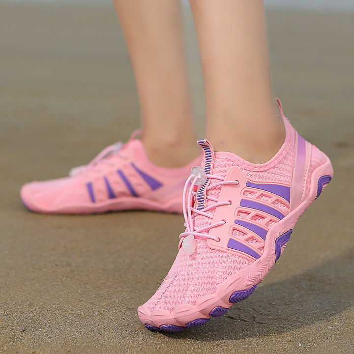 Damen Freizeit-Sneaker mit atmungsaktiver Netz-Oberfläche und flexiblem Sohlenprofil Drune