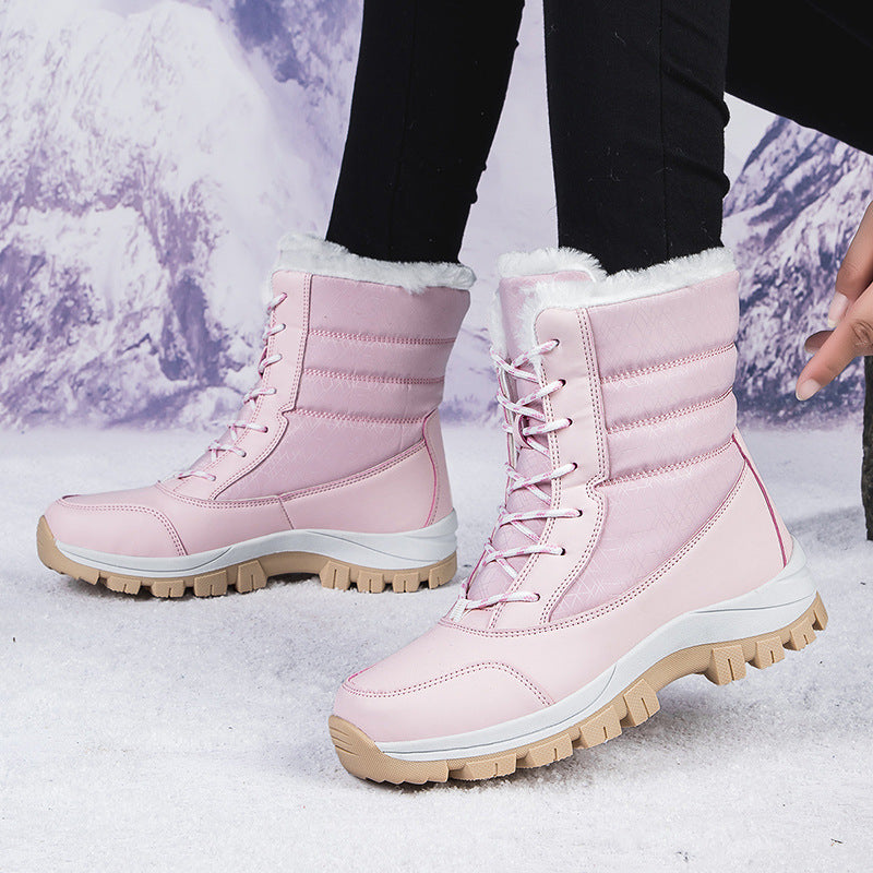 Damen Winterstiefel mit isolierter Fütterung und rutschfester Profilsohle Drune