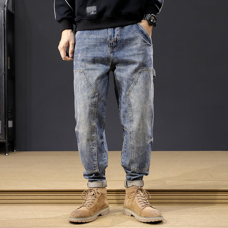 Herren Bequeme Cargo-Jeans Drune